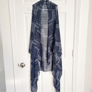 G | Boho Waterfall Sleeveless Sheer Kimono Top